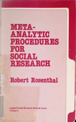 Meta-analytic Procedures For Social Research Applied Social Research Methods, Ba