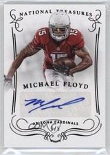 2014 Panini National Treasures Signatures Black 3/5 Michael Floyd #S-MF Auto 0c6