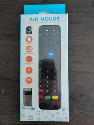 New Air Fly Mouse, 2.4G 3D Motion Sensing & Wireless Keyboard, IR Learning