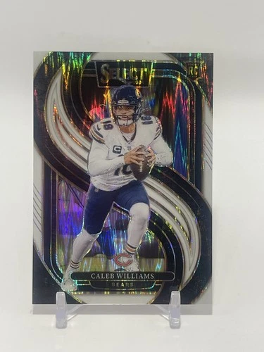 2024 Panini Select Premier Level Caleb Williams White Shock Prizm /199 (RC) #114