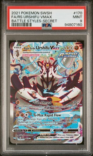 Rapid Strike Urshifu VMAX graded PSA 9 for sale on eBay