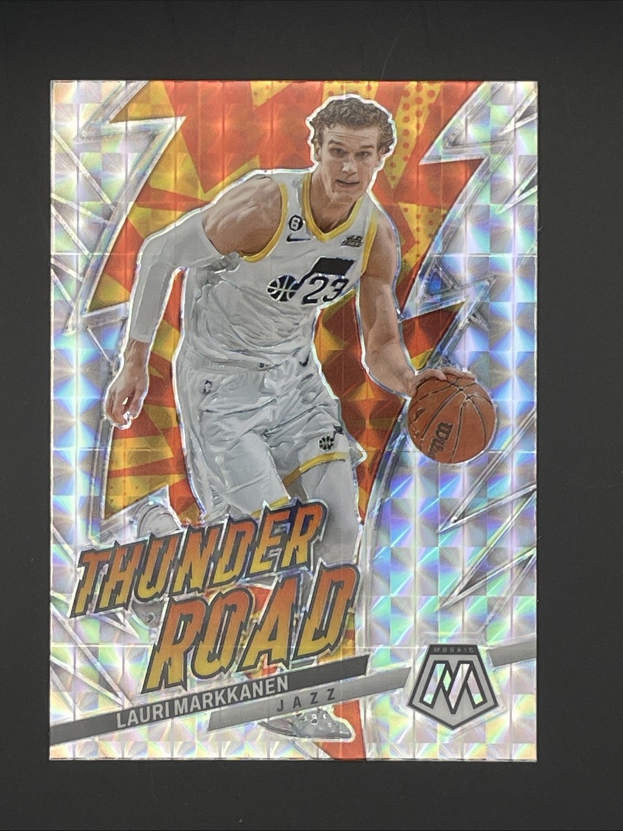 Lauri Markkanen RC auto panini マルカネン 💥Lauri Markkanen Thunder Road #7 Silver Mosaic 2022-23