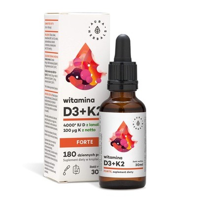 AURA HERBALS Vitamin D3 4000 IE + K2 forte Tropfen 30 ml