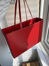 Alexander Wang Red Box- Leather Structured Tote Bag Circa 2021
