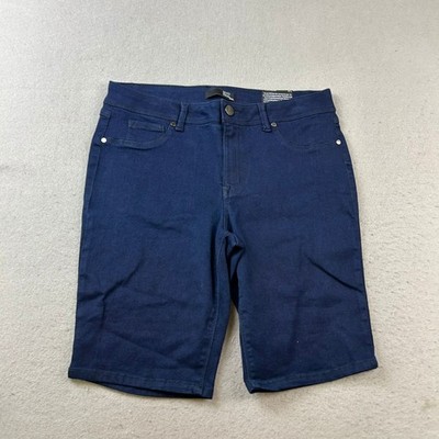 1882 Denim Shorts Womens 14 Blue Denim Premium Chino NWT