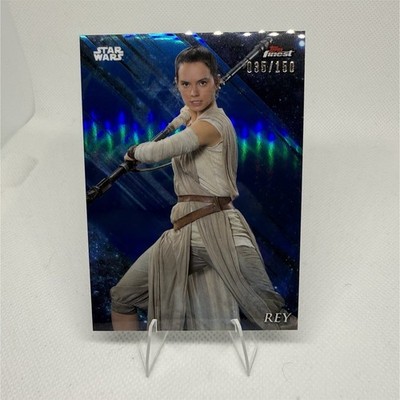 Topps Finest 2018 Star Wars Rey #78 Serial Numbered Trading Card /150