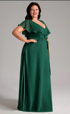 Baltic Born Katya Ruffle Maxi Dress Topaz Green Dance Wedding Size XXXL