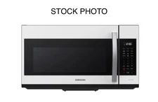 NEW Samsung Bespoke Smart Over-the-Range White Glass Microwave Oven NIOB READ!
