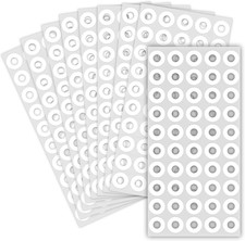 White Hole Reinforcement Stickers, Round Self-Adhesive, 0.25 Inch Diameter