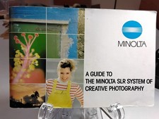 A Guide To The Minolta SLR System Of Creative Photography, 1984 Original Booklet