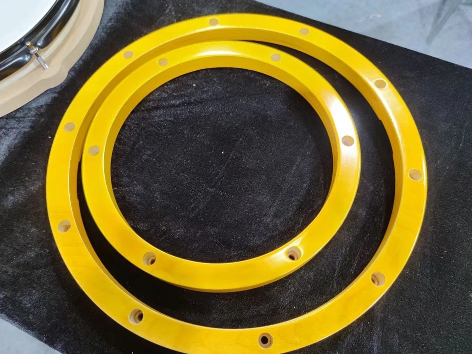 Par de aros de madera para tambor 8" 10" 12" 13" 14" Tom Foto 3 de 4