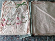 Vintage-NOS-Sears Ladies Pajamas 2piece Set Pink -Large 38/40-decorative top