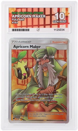 ACE 10   - Apricorn Maker - 161/168 - Celestial Storm - Pokemon Full Art POP 1