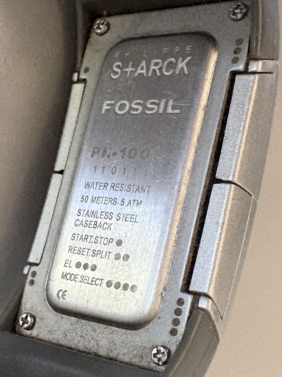 Philippe Starck X Fossil PH-1001 digital watch. Needs Battery for
