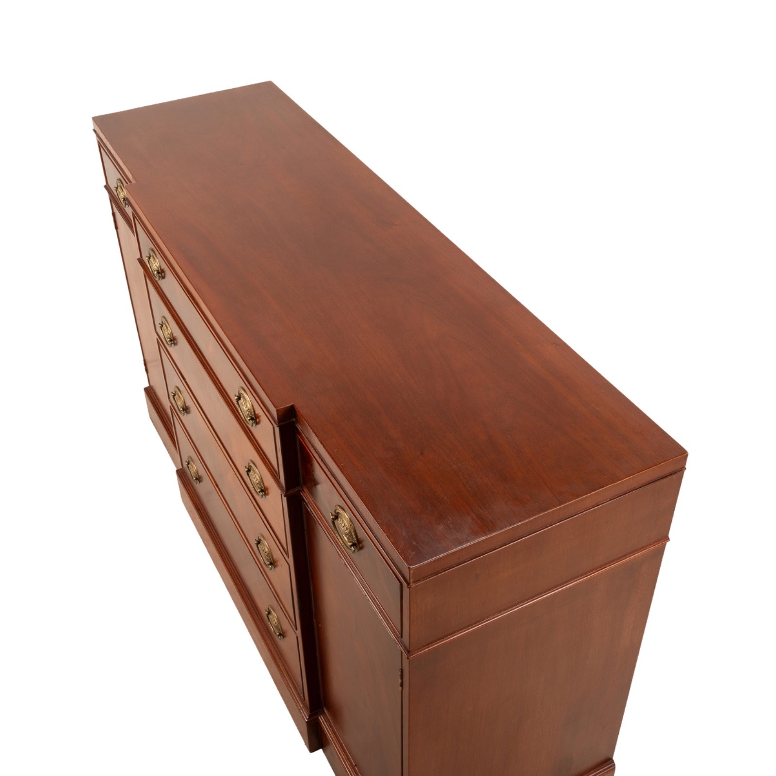 Baker Furniture Historic Charleston 4-Door Buffet; Mahogany Veneers & Inlay