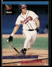 1993 Ultra #7 Ryan Klesko Braves Baseball Card 3103C