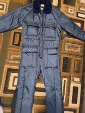 Vintage Walls "Blizzard Pruf" Snowsuit, Navy, Mens Medium CHEST 38-40