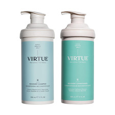 Virtue Recovery Sulfate Free Shampoo and Conditioner Set with Keratin Hydrates,