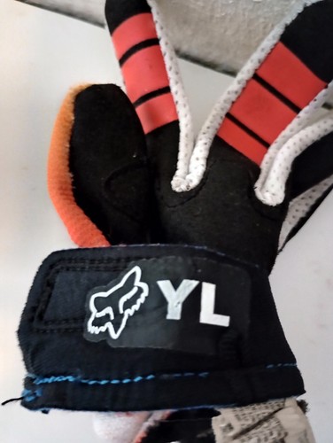 Fox Racing Youth Small Dirtpaw FYCE Gloves Motorcross YS Red Yellow Blue - Picture 5 of 5