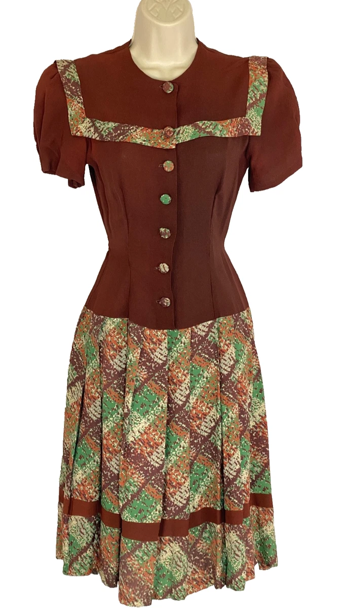 1940s Vintage Dresses for Women for sale - eBay