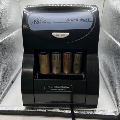 Royal Sovereign QS-1AC Quick Sort Coin Sorter Counter Machine Tested Works