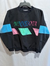 Vintage 90s Eddie Bauer Sweatshirt Mens S Multicolor Colorblock Made in USA