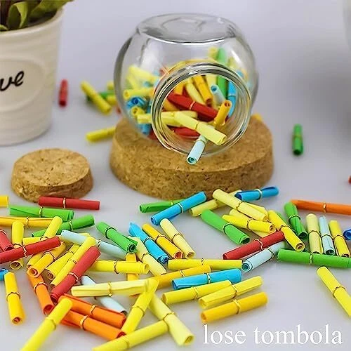 Lose Tombola 150 St Bunt Gemischt Tombola Lose Lose zum Selber Beschriften B... - Bild 6 von 7