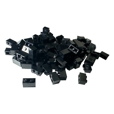 Lego 1x2 Black Brick x100 Part Piece Bulk Lot Legos # 3004