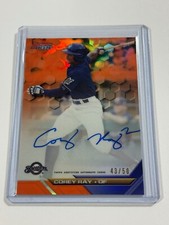 Corey Ray 2016 Bowman's Best 🔥 Auto Orange #d /50 🔥 Brewers Prospect