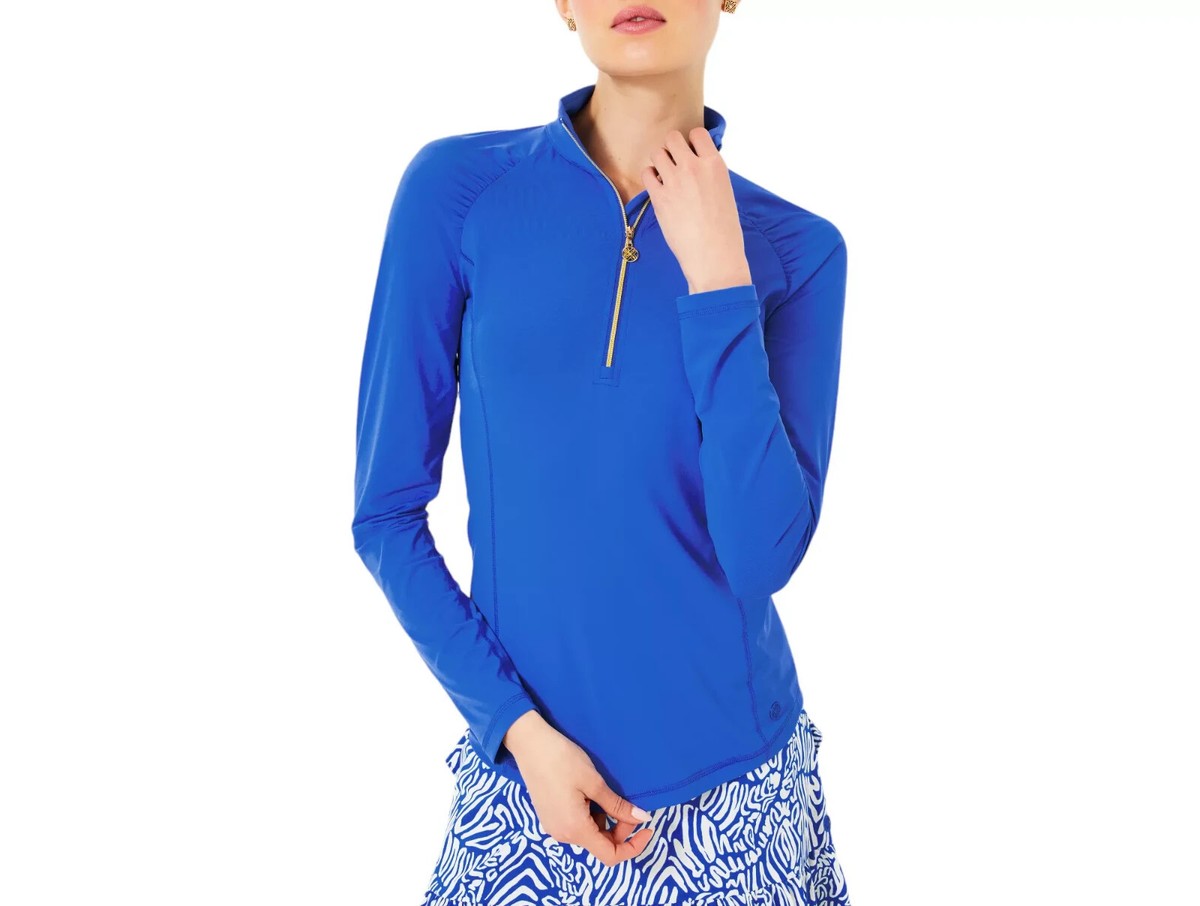 Lilly Pulitzer Women Justine UPF 50 Luxletic Golf 1/4 Zip