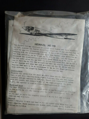 am169/ AIRMODEL - Vacu-Bausatz   Heinkel He-119 - 1:72 - RARITÄT
