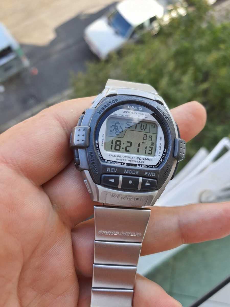CASIO VCL-100 silver VIVCEL Watch Vintage Casual Vibrator 1998 | eBay