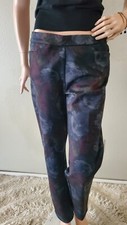 89 th  MADISON Women's Floral Stretch Pants Sz M Knit Straight Leg Slash Pocket