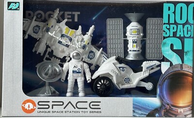 Große Luft- und Raumfahrtstation Astronaut Transporter Quad Satellit Kosmos Spielzeug Kind
