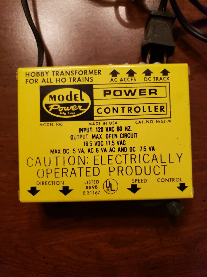 Model Power Mfg Corp POWER CONTROLLER model 100 EESJ-M Hobby Trnsfrmr ...