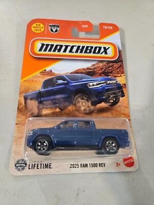 Matchbox 2025 Ram 1500 REV #73/125 Blue Case F E T50A