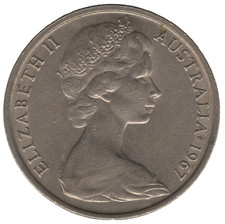 1967 Australia – 20 Cents Coin – Elizabeth II – Decimal Issue