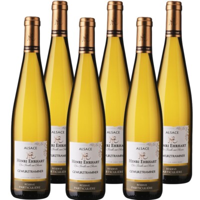 Henri Ehrhart Gewürztraminer Alsace Weiswein 13,5% vol 6 x 75cl