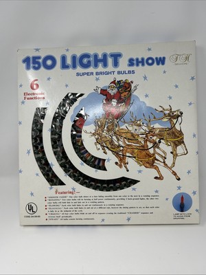 NEW Vintage Christmas Lights 6 Multi-functions Bright Multi-color 150 See Video