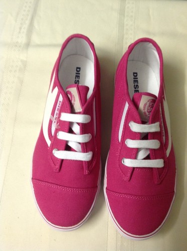 diesel canvas trainers