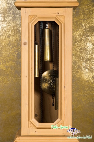Voglauer Anno 1900 Standuhr Pendeluhr Landhaus Uhr Fichte Kieninger Uhrwerk - Bild 3 von 7
