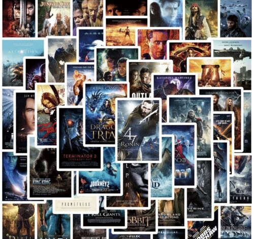 50 PCS Popular Movie Poster Stickers Car Decals Yeti Laptop Binder Free Shipping