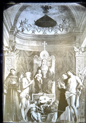 Bellini Assumption of St. Job Venice Academy c1480 Magic Glass Slide