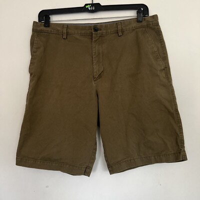 Banana Republic Shorts Men 36 Emerson Olive Green Bermuda Chino