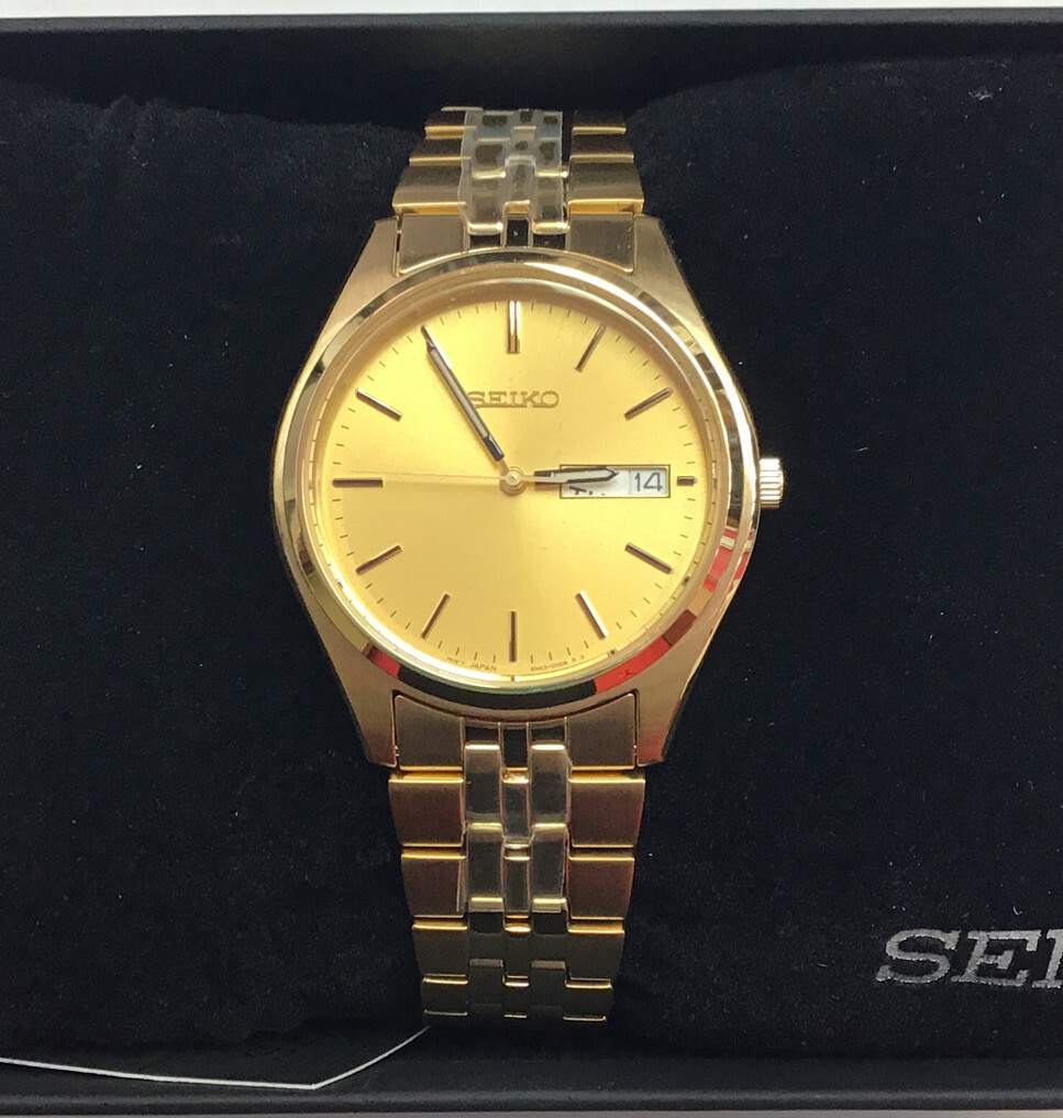 Seiko Essentials Gold Men's Watch - SUR434 for sale online | eBay