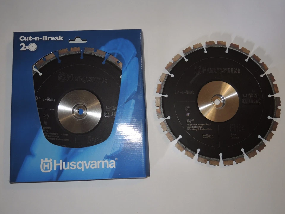 xx Original Husqvarna EL10 Diamanttrennscheibe Kit 2x 230 mm Cut-N-Break NEU