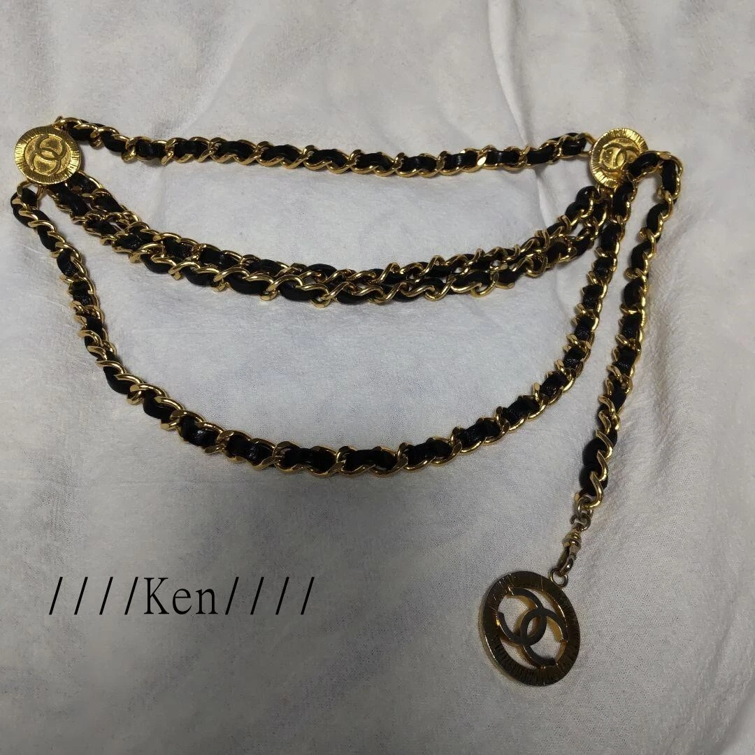 Vintage Chanel Leather Belt/Necklace