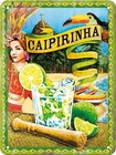 A5 Retro Embossed Tin Metal Sign 'CAIPIRINHA' Cocktail Vintage look 15 x 20cm