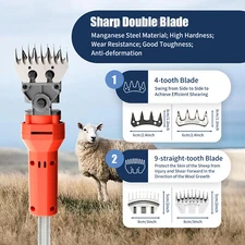 Heavy Duty Professional Electric Sheep Clippers Sheep Shears 750W AC 110V 60HZ