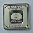 Geiger Edelmetalle 5 g .999 Silver Bullion Bar - Schloss Guldengossa